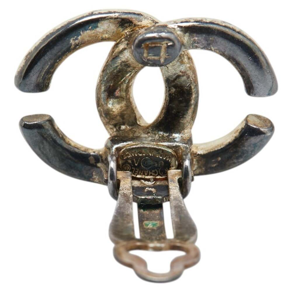 Chanel Cc Logo Clip-On Earrings Metal #209204C48B - Picture 3 of 6